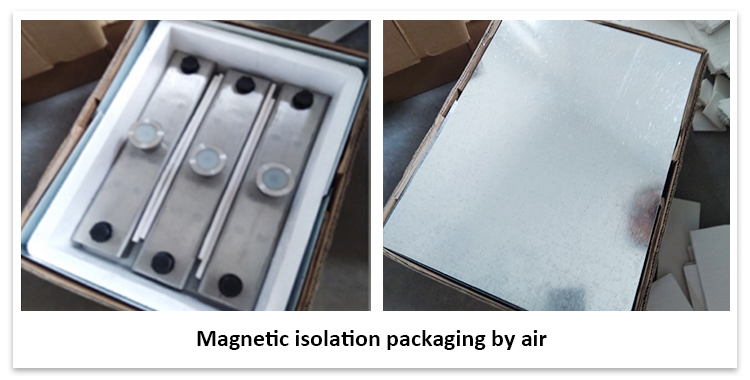Shuttering Magnet Magnetic isolation packaging by air