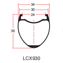LCX930 çakıl jant çizimi