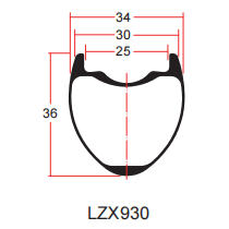 LZX930 çakıl jant çizimi