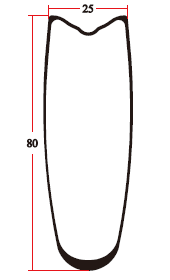 Yol disk fren boru şeklindeki jantlar RD25-80T