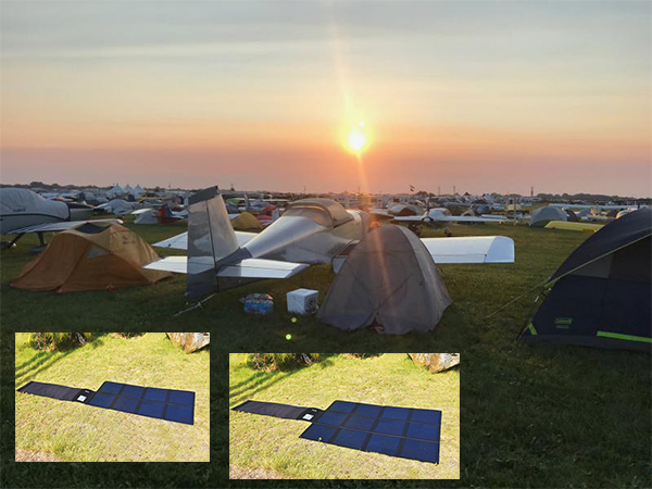100W Flodable SUNPOWER Solar Charger-Solar Blanket 2FFM117B-NEWLIGHT ENERGY