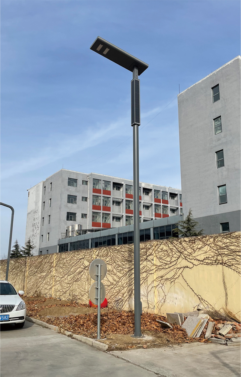 60W LED Solar Street Light With Solar Frame Wrap On Pole 2FSG065-NEWLIGHT ENERGY