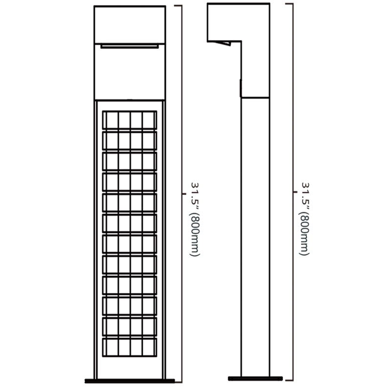 LED Solar Wrap Bollard Light 2FSL058-NEWLIGHT ENERGY
