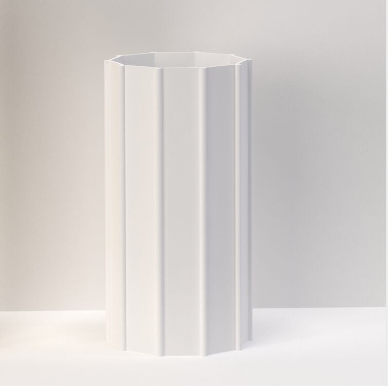Modern Tasarım Porselen Mat Beyaz Vazo Telif Hakkı ile