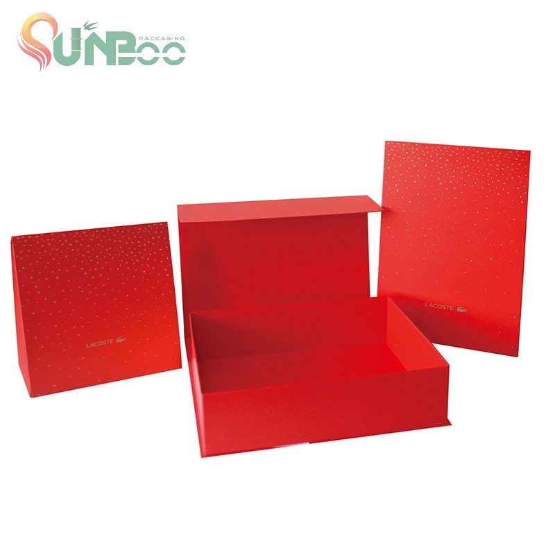 Yüksek sınıf kırmızı renk güzel hediye kutusu ve katlanabilir-SP-Box058