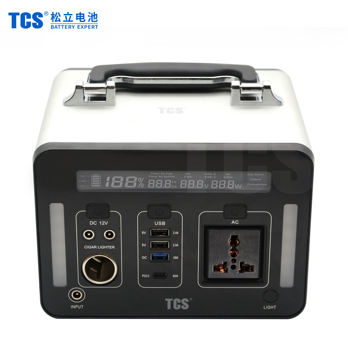 Lityum Pil Taşınabilir Güç Kaynağı Cihazı T500 TCS Batarya