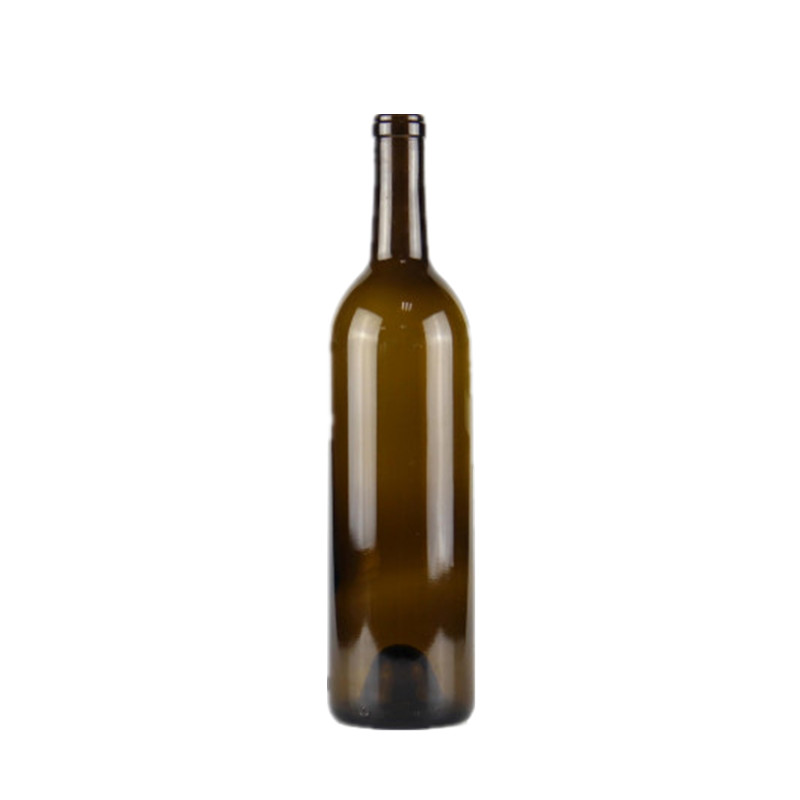 Mantarlı 750ml Amber Boş Şarap Şişeleri