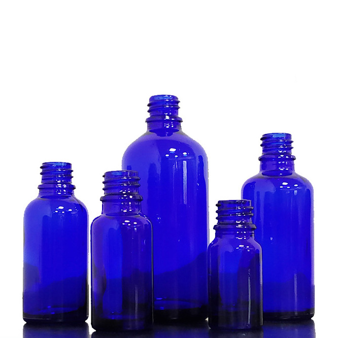 10 ml mavi cam şişe difüzör uçucu yağlar vidalı kapak