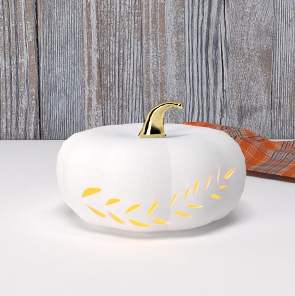 Porselen Mat Beyaz Kabak LED Ev Dekorasyon Telif Hakkı ile