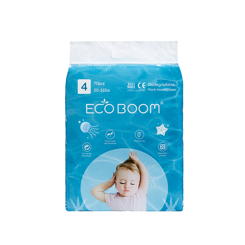 Eko Boom Çevre Dostu Bitki Bazlı Bezi Büyük Paket Bebek Polybag L