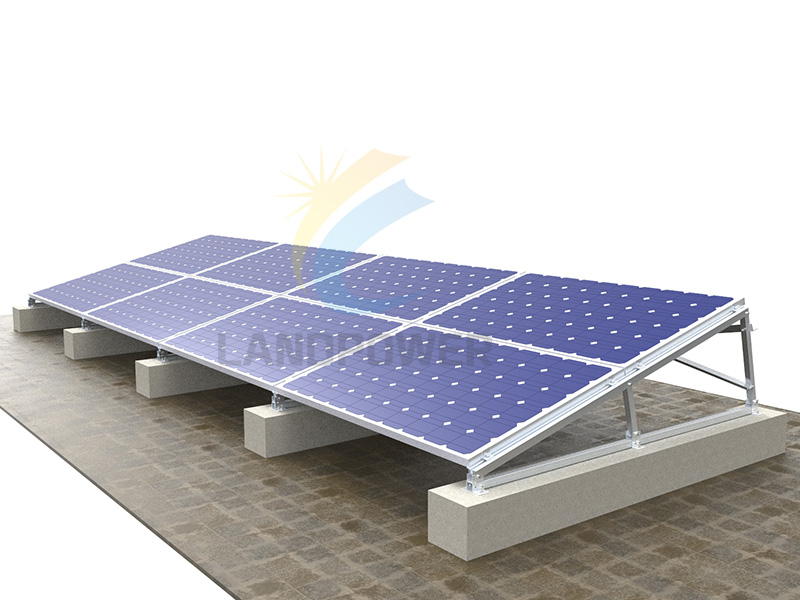 Güneş paneli düz çatı güneş montaj sistemi