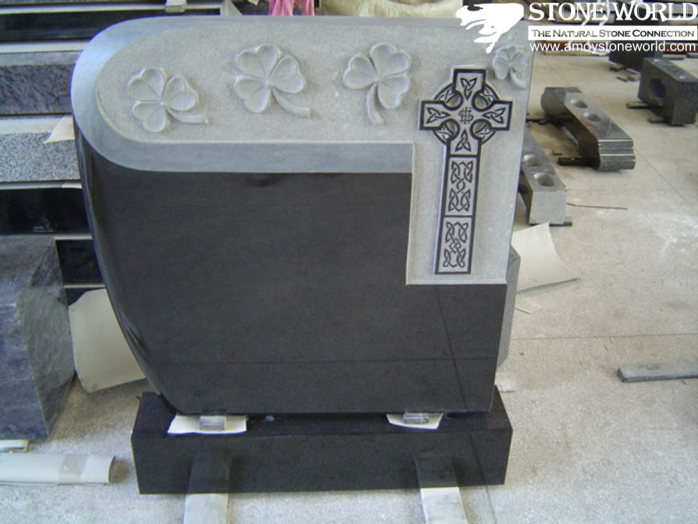 Mezar taşı anıt anıt mezar taş siyah granit mezar taşı