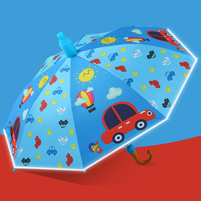 Toptan otomatik karikatür çocuk şemsiye