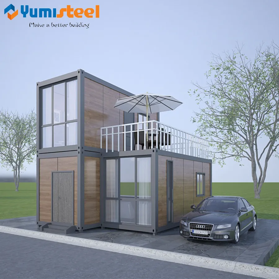 Villa için prefabrik iki kat konteyner evi