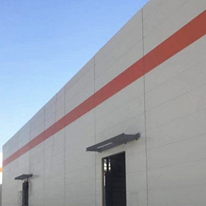 Sandwich panel wall construction