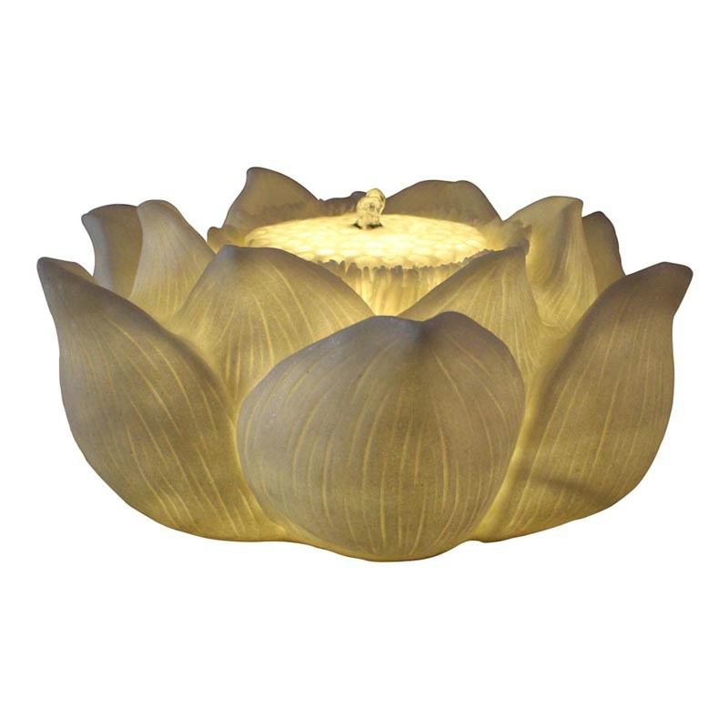 Çin Çeşmesi Üretimi Lotus Çiçek Şelalesi Bahçe ve Ev Dekoru için