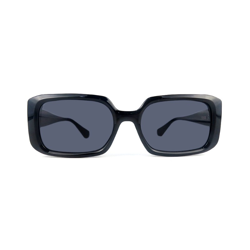 2022 Yeni Gelmesi Toptan Shades Çerçeve Güneş Gözlükleri Kadın Tasarımcı Erkekler Özel Logo Moda Güneş Gözlüğü Büyük Dikdörtgen Plastik Siyah