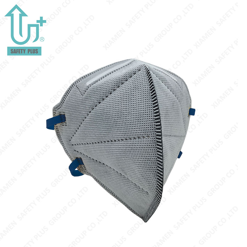 Sıcak Satış Tek Kullanımlık En149 FFP1 Nr D Filtrasyon Aktif Karbon Güvenli Solunum Toz Maskesi ile Katlanabilir Koruyucu