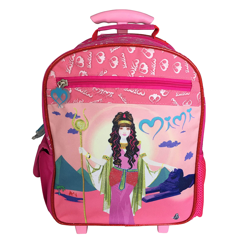 Kızlar için çocuk arabası okul çantası