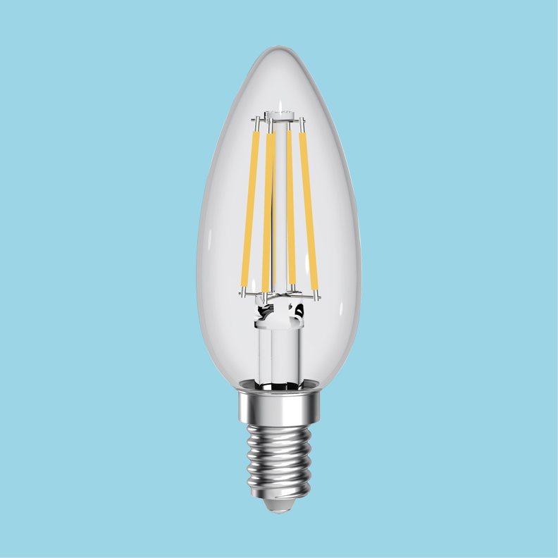 LED ampul B35-4W Mum Filamenti