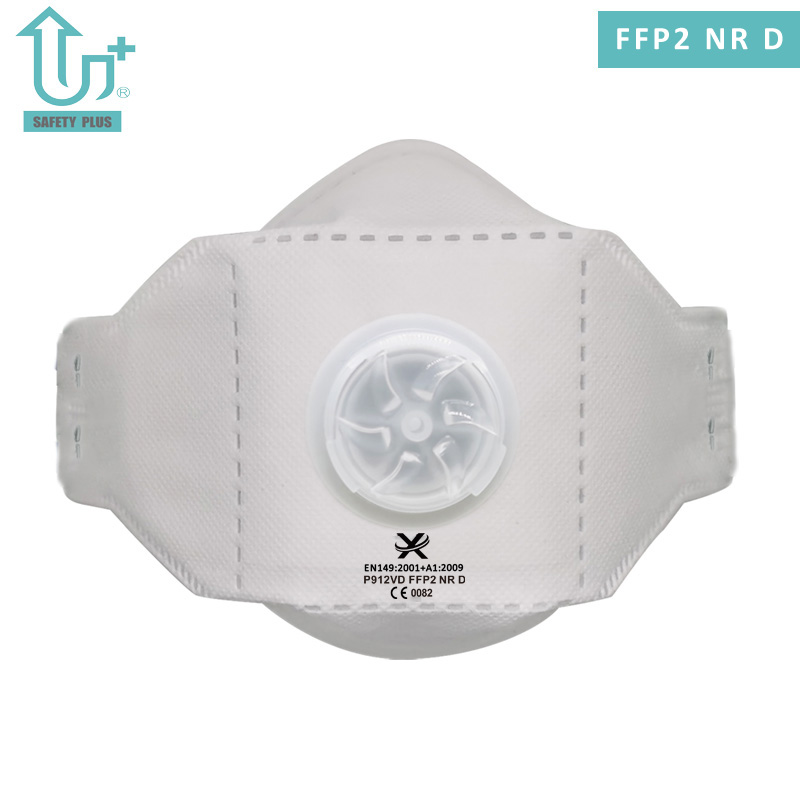 Koruyucu Kirlilik Karşıtı Ayarlanabilir Alüminyum Burun Klipsi Tasarımı Statik Pamuk FFP2 Nr D Filtre Derecesi Katlanabilir Yüz Koruyucu Solunum Maskesi
