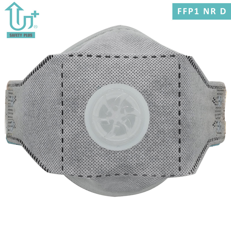Statik Pamuk FFP1 Nrd Filtre Sınıfı Katlanabilir Yetişkin Anti Partikülat Aktif Karbonlu Güvenlik Toz Maskesi Solunum Cihazı