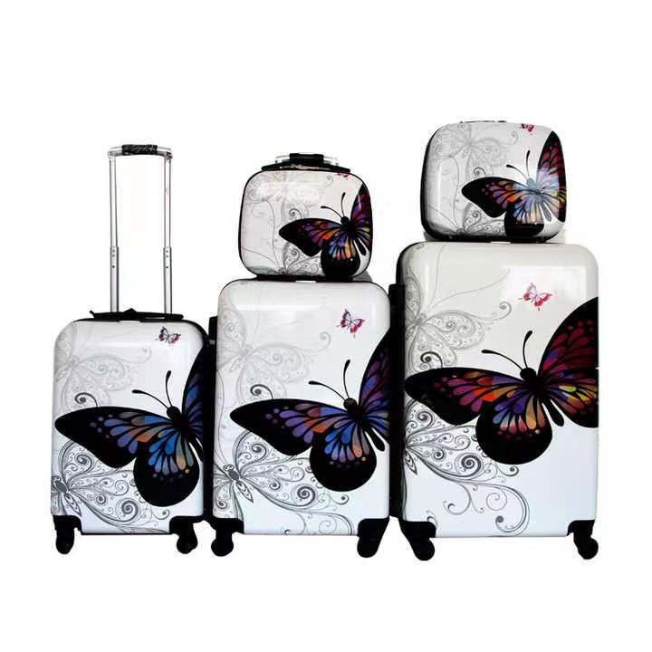 ARLOGOO Özel Bavul ABS + PC Seyahat Baskı Bagaj Setleri Arabası Bagajı