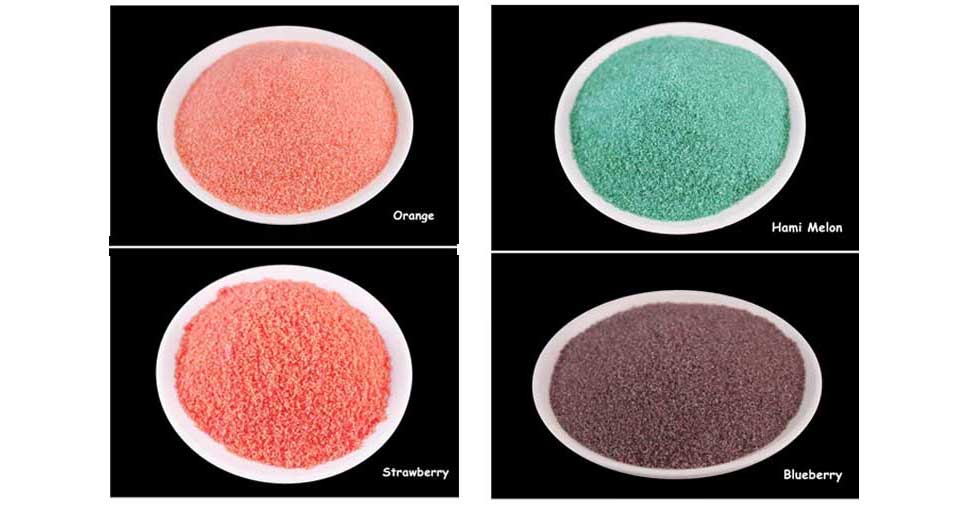 Strawberry coating sugar