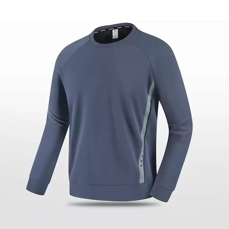 Men Ice Silk Mitt Long Sleeve Pullover Sweatshirt