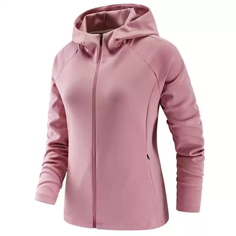 Women Slim Fit Hooded Full-Zip Softshell Jacket